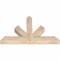 Ekena Millwork Saratoga Smooth Timber Gable Bracket, Douglas Fir, 36"W x 23"H x 3 1/2"D x 3 1/2"F, 15/12 Pitch GBW036X23X0404SAR00SDF - alternate 2